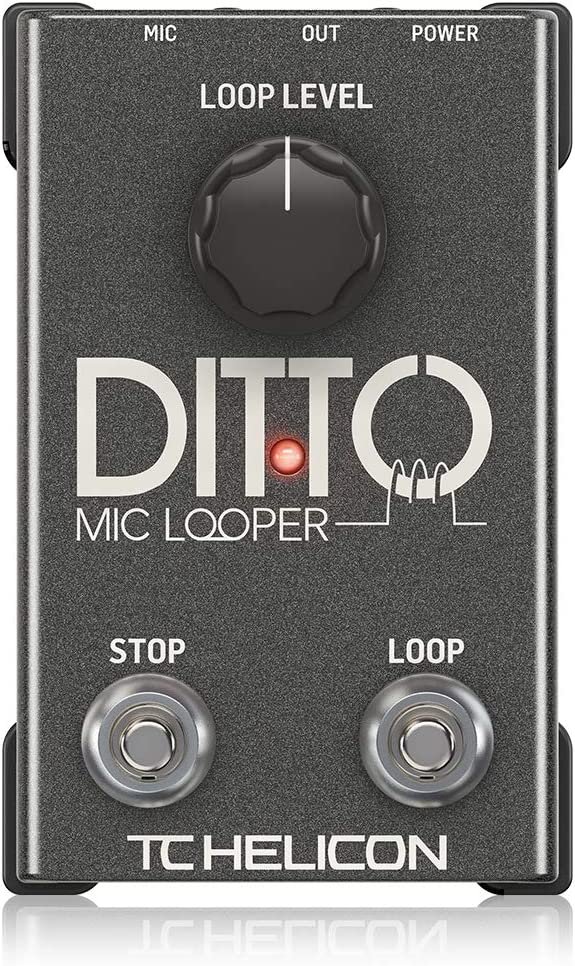 TC Helicon Ditto Mic Looper Pedal DITTOMICLOOPER for Vocals and Mic'd Instruments