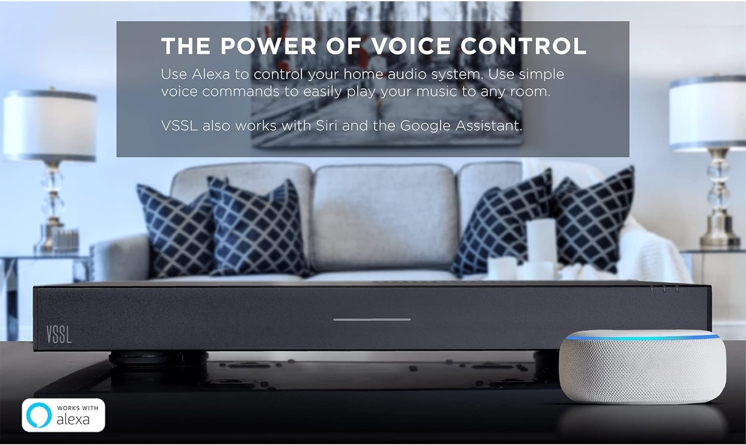 VSSL A.3X 6-Channel, 3 Zone, Audio Streaming Amplifier, Compatible with AirPlay 2, Chromecast, Amazon Alexa, Spotify Connect, Bluetooth - Image 2