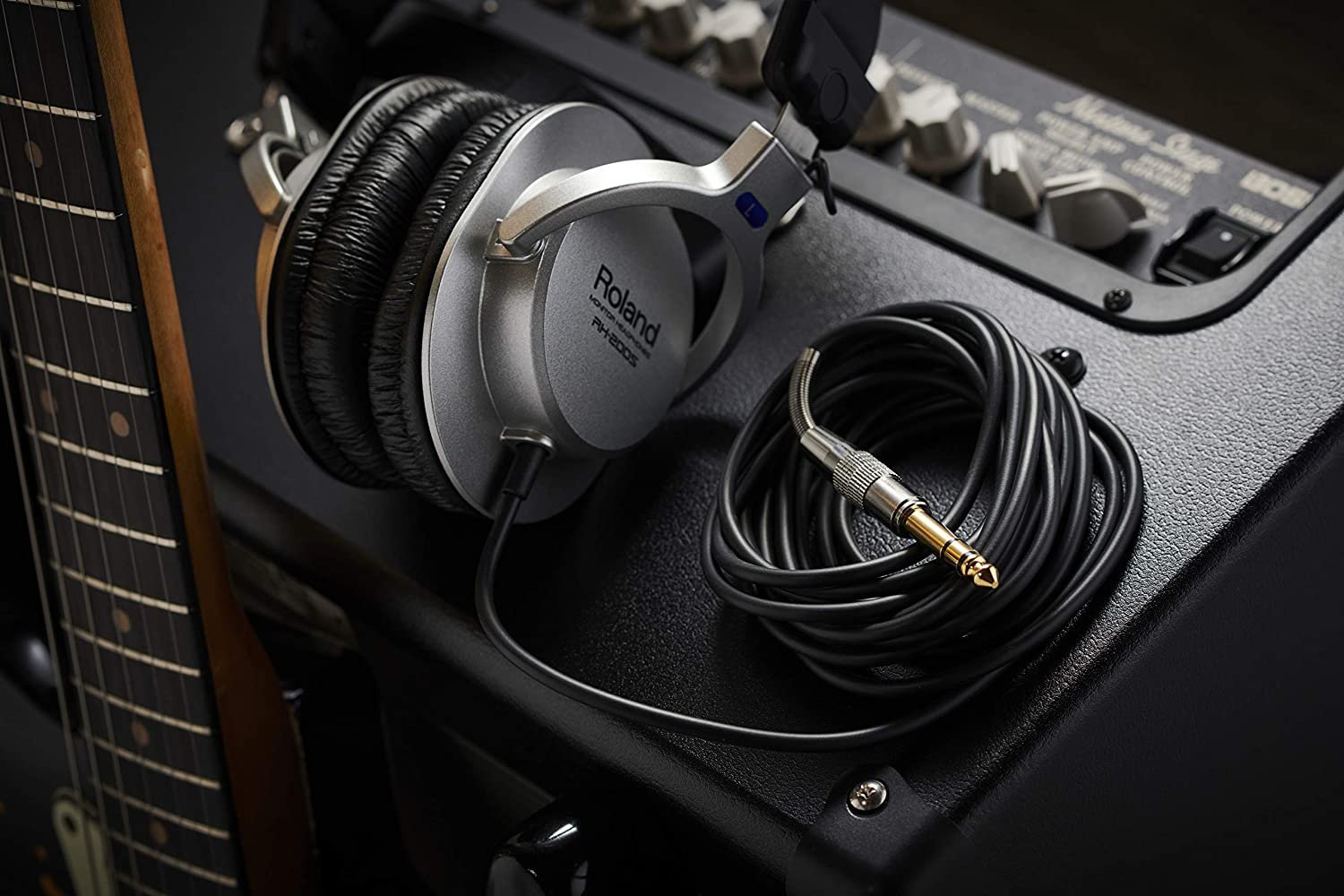 Roland RH-200S Closed-Back Monitor Headphones with 40mm Drivers (Silver) - Image 3