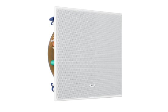 KEF Ci200QSB Square Professional Quality In-Wall Subwoofer White - Single