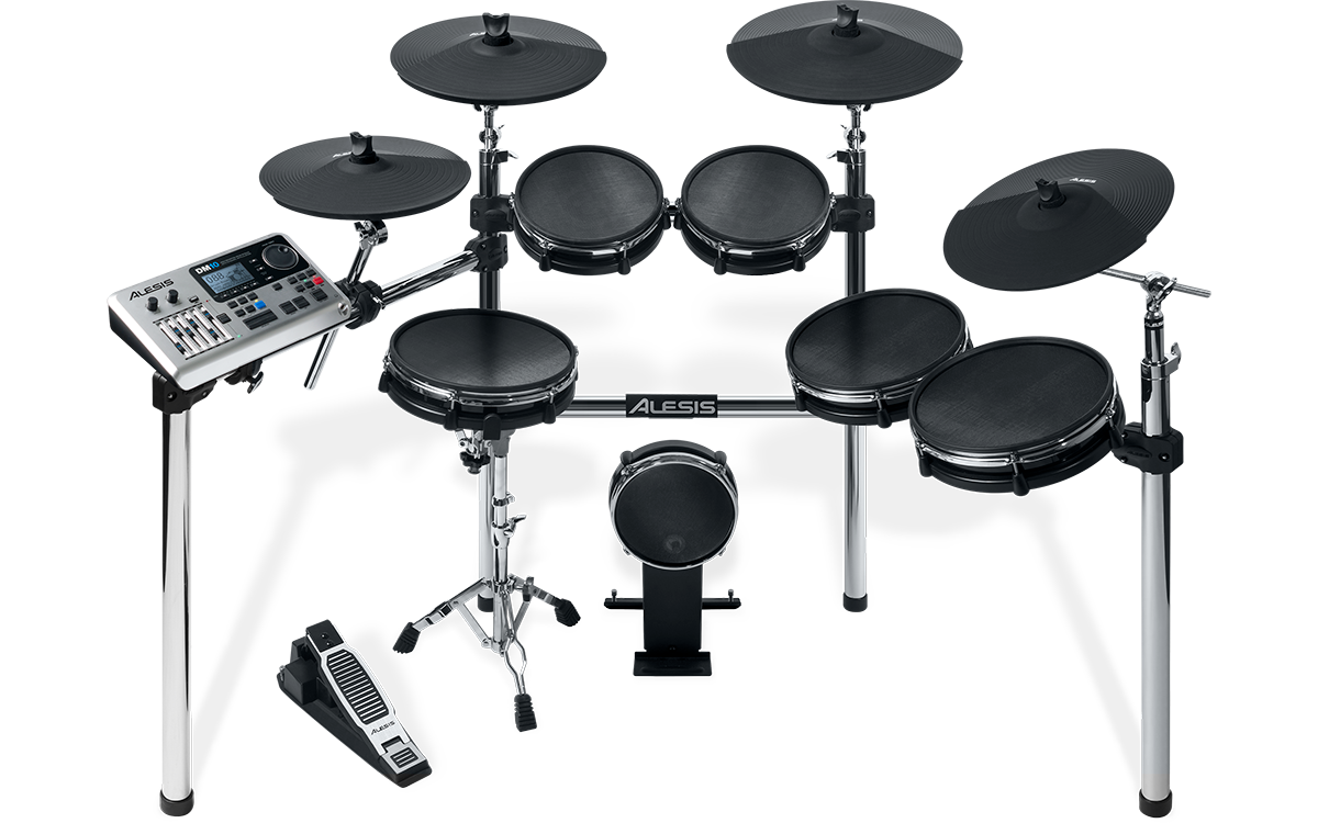 Alesis Electronic Drum Set DM10XKITMESH 6-Piece Mesh Head Dual-Zone