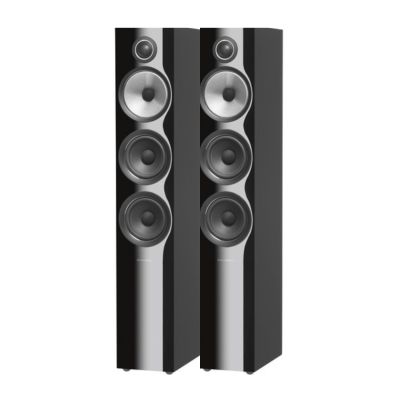 Bowers & Wilkins 704 S2 Premium HiFi Floorstanding Loudspeaker, Gloss Black - Pair
