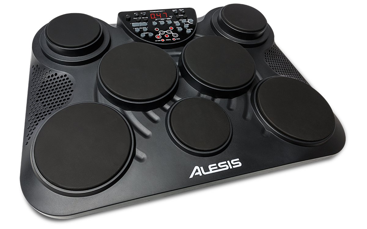 Alesis COMPACTKIT7 7 Pad Tabletop Drum Kit with 2 pedals