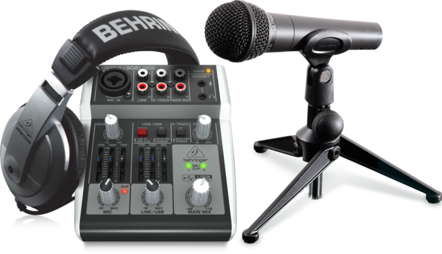 Behringer PODCASTUDIO2USB Recording packages computer audio