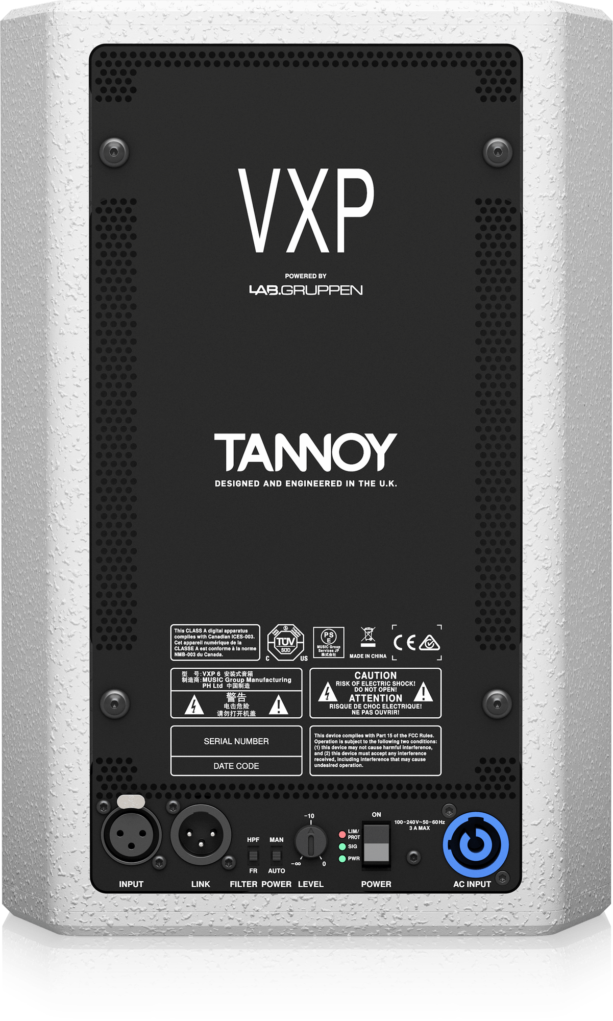 Tannoy VXP 6-WH 1600 Watt 6" Dual Concentric Powered Sound Reinforcement Loudspeaker (White) - Image 3