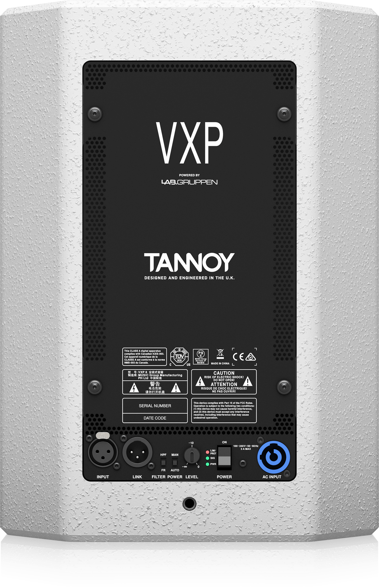 Tannoy VXP 8-WH 1600 Watt 8" Dual Concentric Powered Sound Reinforcement Loudspeaker (White) - Image 6