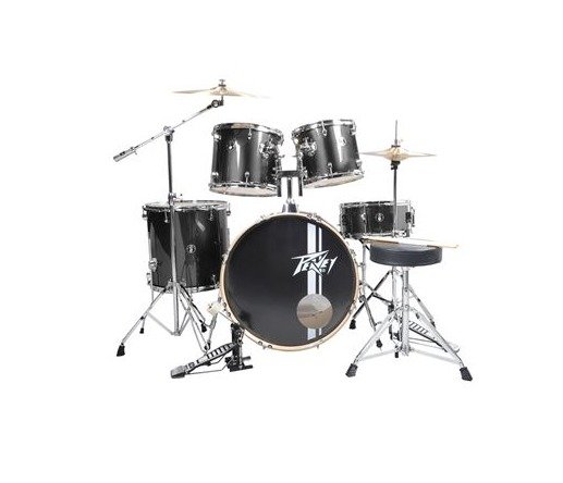 Peavey Drum Set PV-5PC with 22x18 Bass Drum - Black