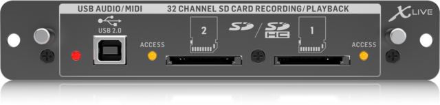 Behringer XLIVE Expansion Card 32 channel Live Recording and Playback for X32 Series