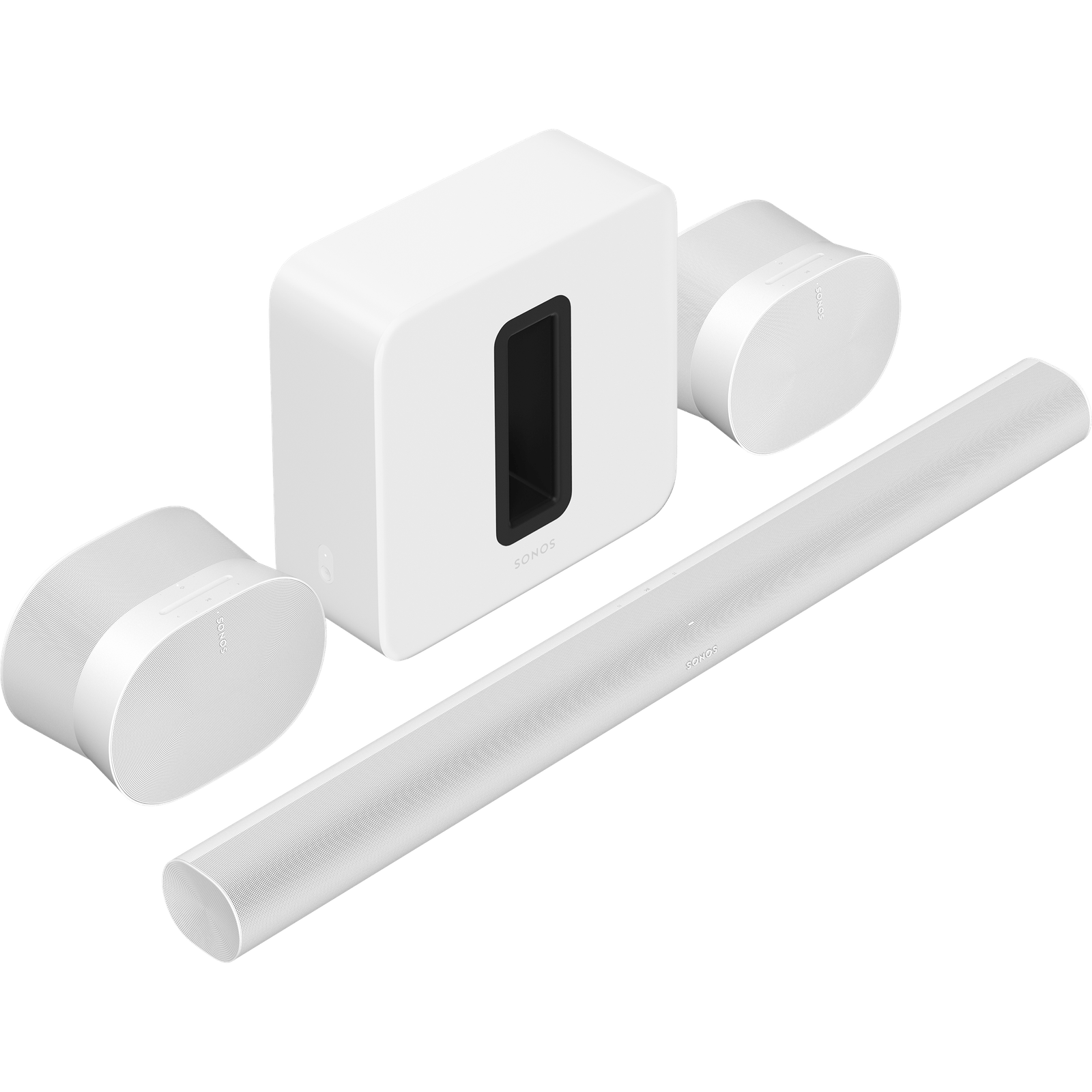 Sonos Ultimate Immersive Set with Arc, Sub (Gen3) and Era 300 - White