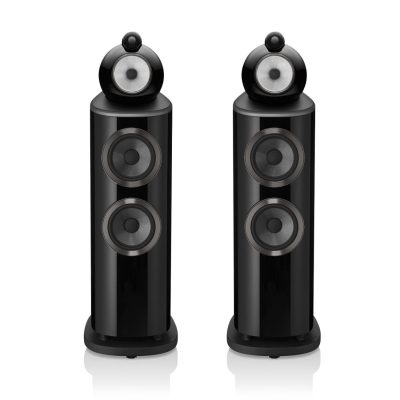 Bowers & Wilkins 803 D4 Studio-Grade Diamond Floorstanding Loudspeaker, Gloss Black - Pair