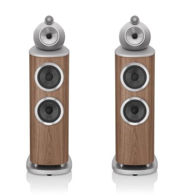 Bowers & Wilkins 803 D4 Studio-Grade Diamond Floorstanding Loudspeaker, Satin Walnut - Pair