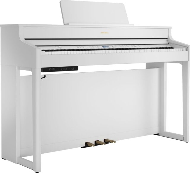 Roland Digital Piano HP702 WH with 88-Key Home Digital Piano- White