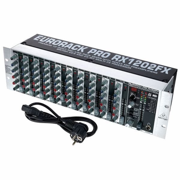 Behringer RX1202FXV2 Mixer Audio Rack Mount 12 CH (8 Mono & 2 Stereo) w/ FX - Image 2