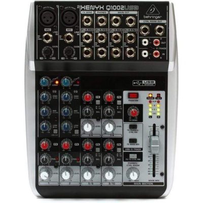 Behringer Q1002USB Mixer Audio 10 CH (2Mono & 4 Stereo) w/ USB Interface