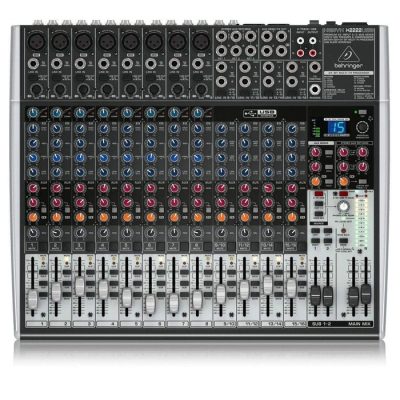 Behringer X2222USB Mixer Audio 16 CH (8 Mono & 4 Stereo)