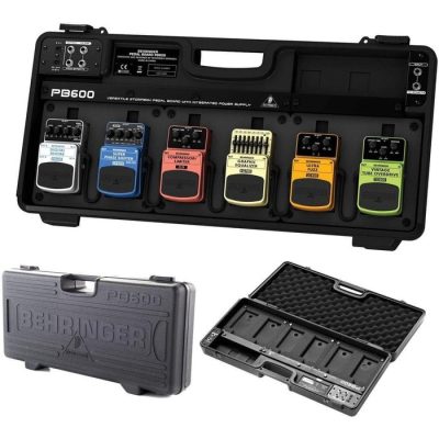 Behringer PB600 Guitar Effects Pedal Board W/1x6 Daisy Chain Cabling