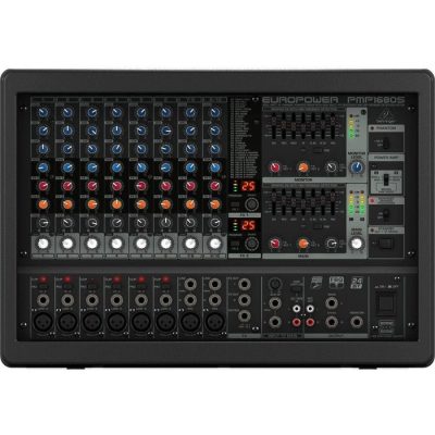 Behringer PMP1680S Mixer Powered 10 CH (6 Mono & 2 Stereo) 2x800W