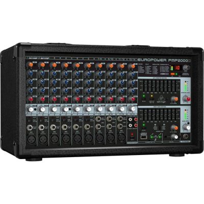 Behringer PMP2000D Mixer Powered 14 CH (6 Mono & 4 Stereo) 2x1000W