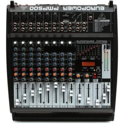 Behringer PMP500 Mixer Powered 16 CH (4 Mono & 6 Stereo) 2x250W