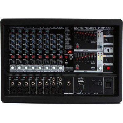 Behringer PMP580S Mixer Powered 10 CH (6 Mono & 2 Stereo) 2x250W