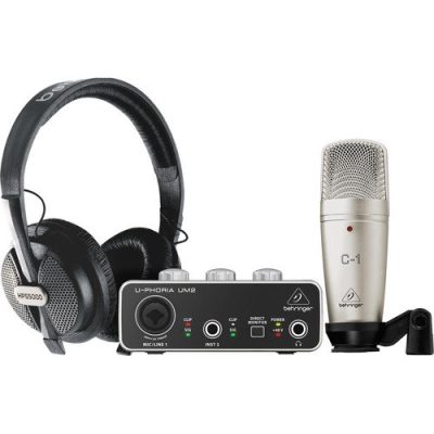 Behringer U-Phoria Studio Recording Bundle with UM2 Interface and C1 Mic