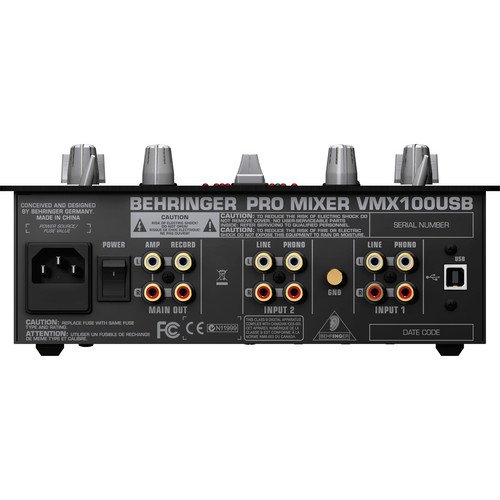 Behringer DJ Mixer VMX100USB 2-Channel with USB and BPM Counter - Image 2