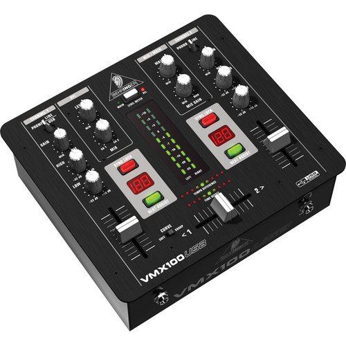 Behringer DJ Mixer VMX100USB 2-Channel with USB and BPM Counter - Image 3