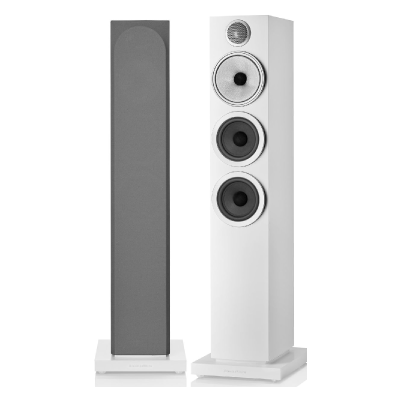 Bowers & Wilkins 704 S3 3-Way Floorstanding Loudspeaker, White - Pair