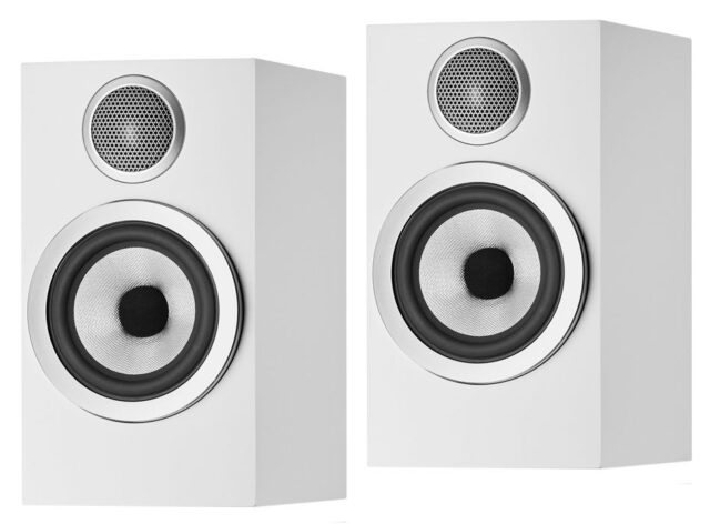 Bowers & Wilkins 707 S2 2-Way HiFi Active Subwoofer, 700 Series, Satin White - Pair