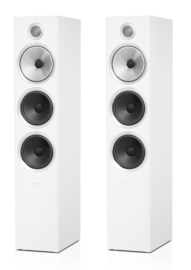 Bowers & Wilkins 703 S2 Premium HiFi Floorstanding Loudspeaker, Satin White - Pair
