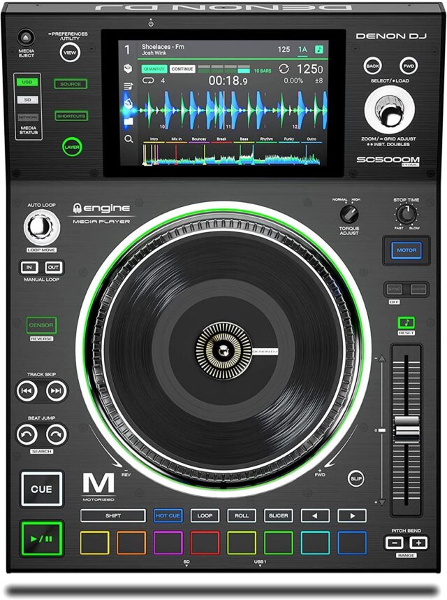 Denon DJ SC5000M Prime DJ Media Player with 7" Multi-Touch Display & Motorized Platter
