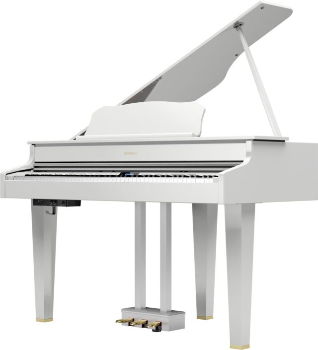 Roland GP607-PW Digital Piano, 88 Keys, Polished White
