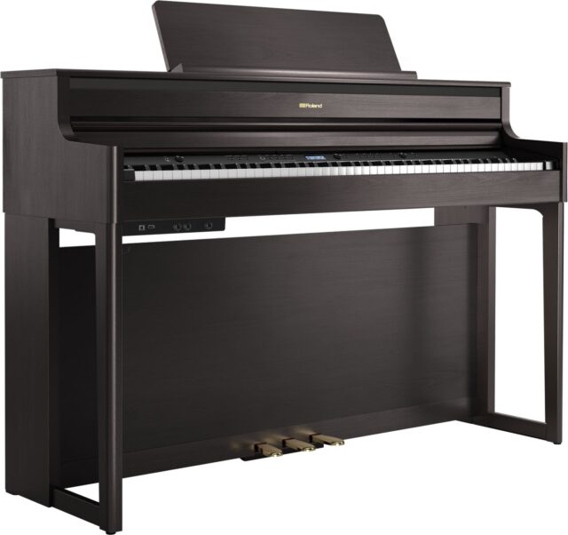 Roland Digital Piano HP704-DR with Premium 88-key Home Digital Piano Dark Rosewood