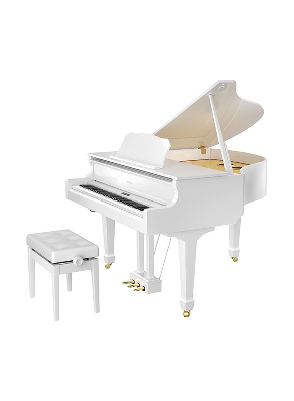 Roland GP-609-PW Digital Piano, 88 Keys, Polished White