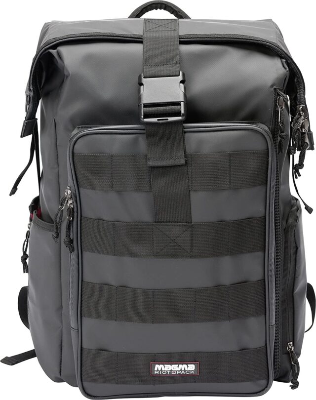 Magma Riot DJ-Stashpack XL Plus Backpack - Black/Red, Waterproof, for 17" Laptop