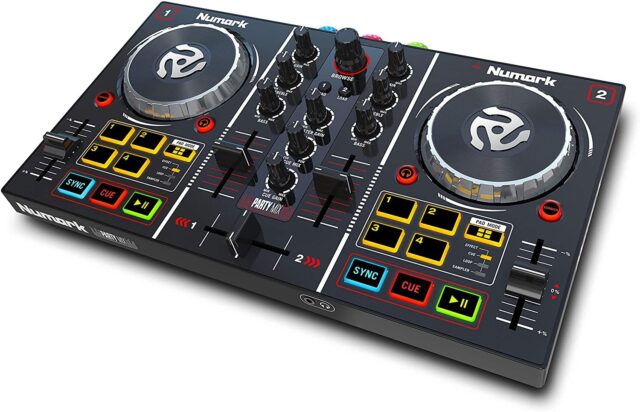 Numark Party Mix DJ Controller with Built-in Light Show and Serato DJ Lite