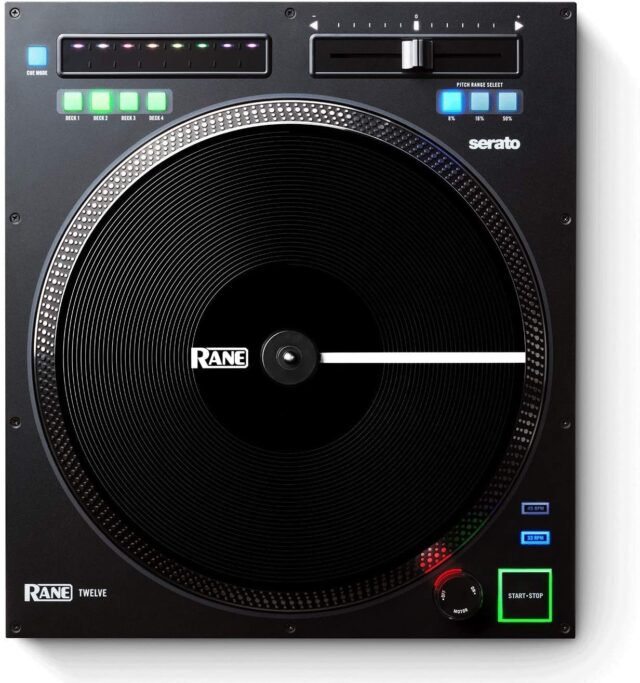 Rane DJ Turntable TWELVE Motorized 12-Inch Platter 3600 Ticks Precision