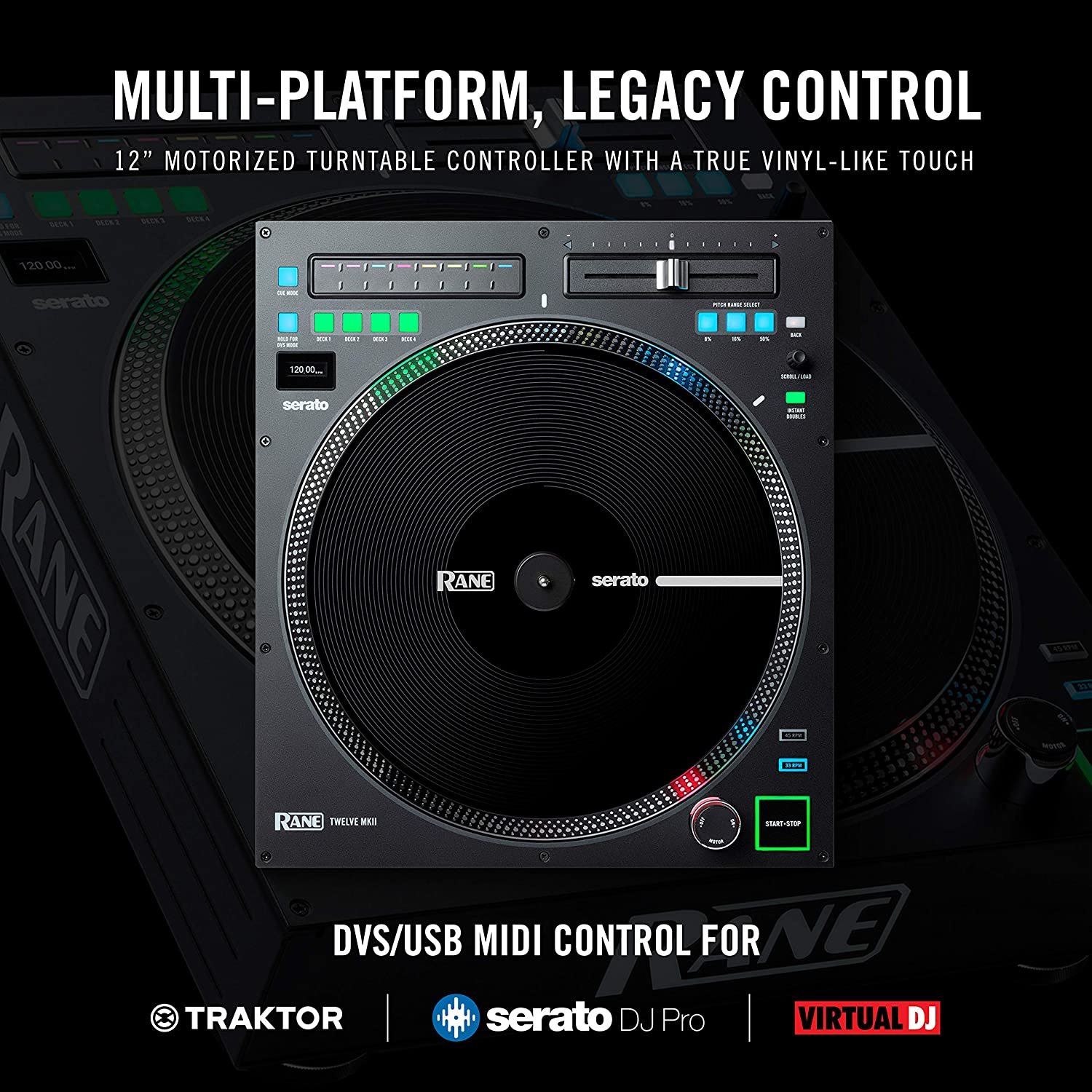 Rane DJ TWELVEMKII Motorized MIDI Turntable with Dual USB - Image 4