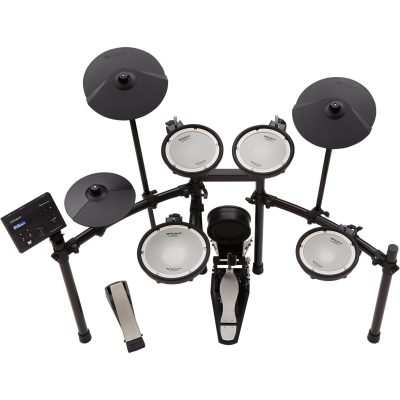 Roland Electronic Drum Set TD-07KV with Dual-Mesh Pads and Bluetooth
