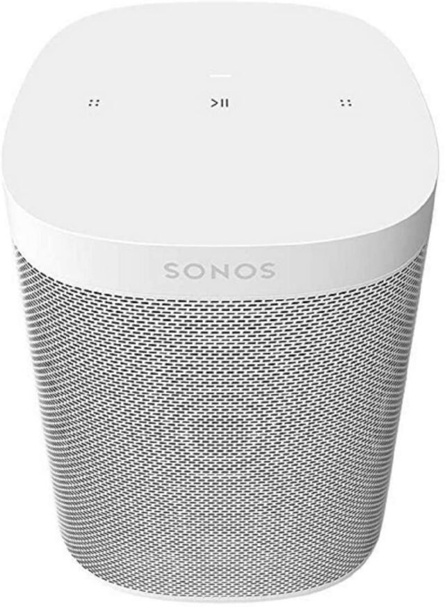 Sonos Wireless Speaker ONESLUK1 - Rich Room-Filling Sound - White