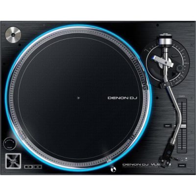 Denon DJ Professional Turntable VL12PRIME with High Torque and RGB Lighting