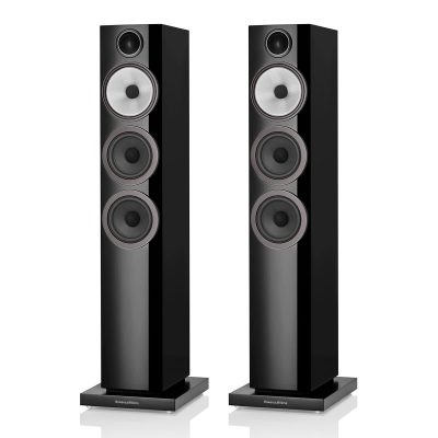 Bowers & Wilkins 704 S3 3-Way Floorstanding Loudspeaker, Gloss Black - Pair