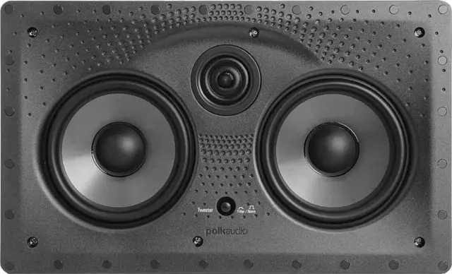 Polk Audio 255C-LS High-Quality In-Wall Center Channel Speaker with 5.25″ Drivers- Single