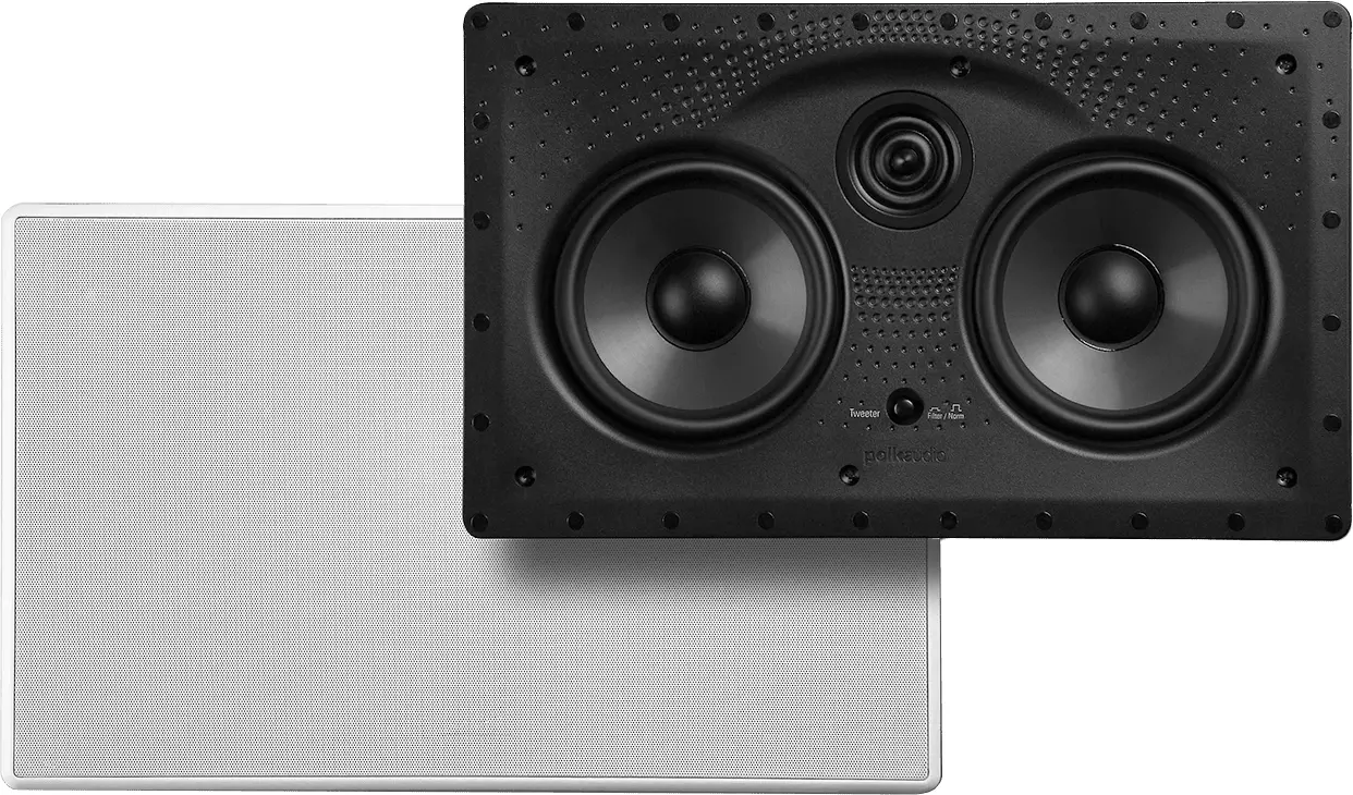 Polk Audio 255C-LS High-Quality In-Wall Center Channel Speaker with 5.25″ Drivers- Single - Image 2