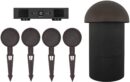 Sonance Patio Series 4.1 Outdoor Speaker System with 4 Satellite Speakers, 8″ In-Ground Subwoofer, and DSP Amplifier