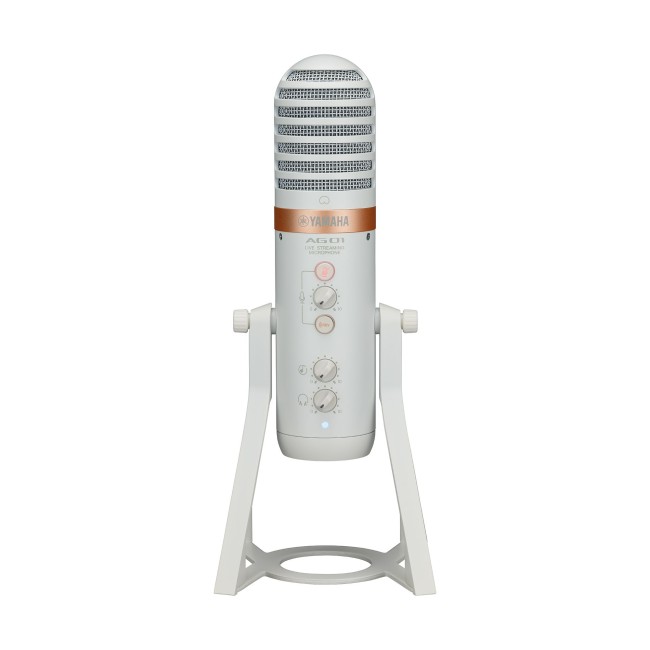 Yamaha Ag01 Live Streaming Usb Microphone - White