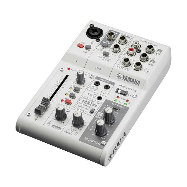 Yamaha Ag03Mk2 Live Streaming Mixer - White - Image 2