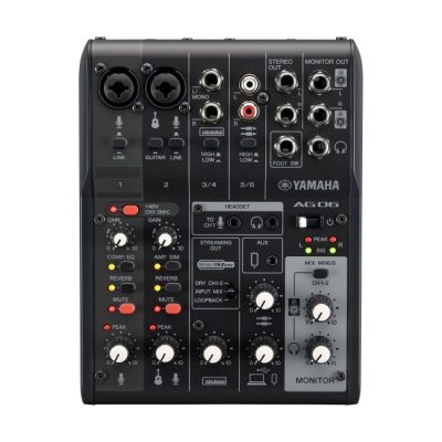 Yamaha Ag06Mk2 Live Streaming Mixer - Black