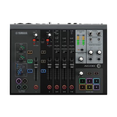 Yamaha Ag08 Live Streaming Mixer - Black