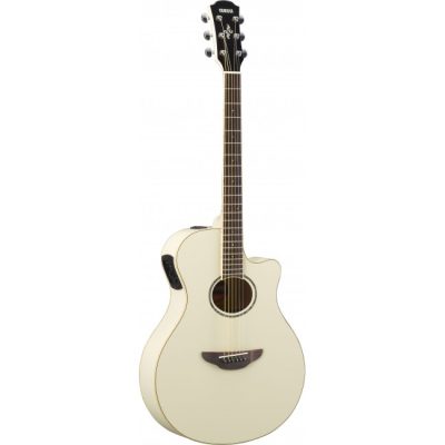Yamaha Apx600 Acoustic Guitar Vw- Vintage White